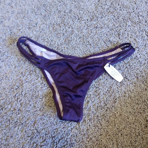 dark purple bikini bottoms